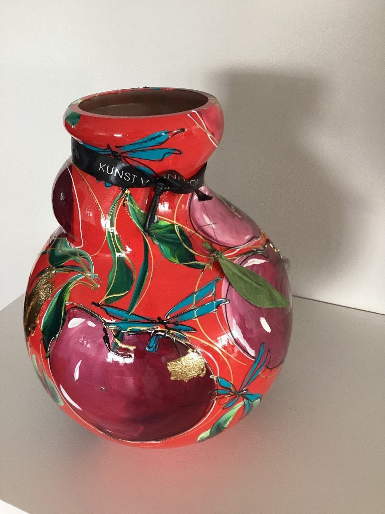 Kunst van Sharon vaas (groot model), Meerkleurig, 34 cm, Nieuw, Ophalen of Verzenden