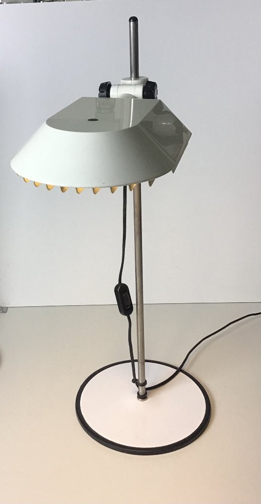 Vintage Zweedse Fagerhult design tafellamp(raak-gepo-hala), Verstelbaar, Wit, Ophalen of Verzenden, Zo goed als nieuw