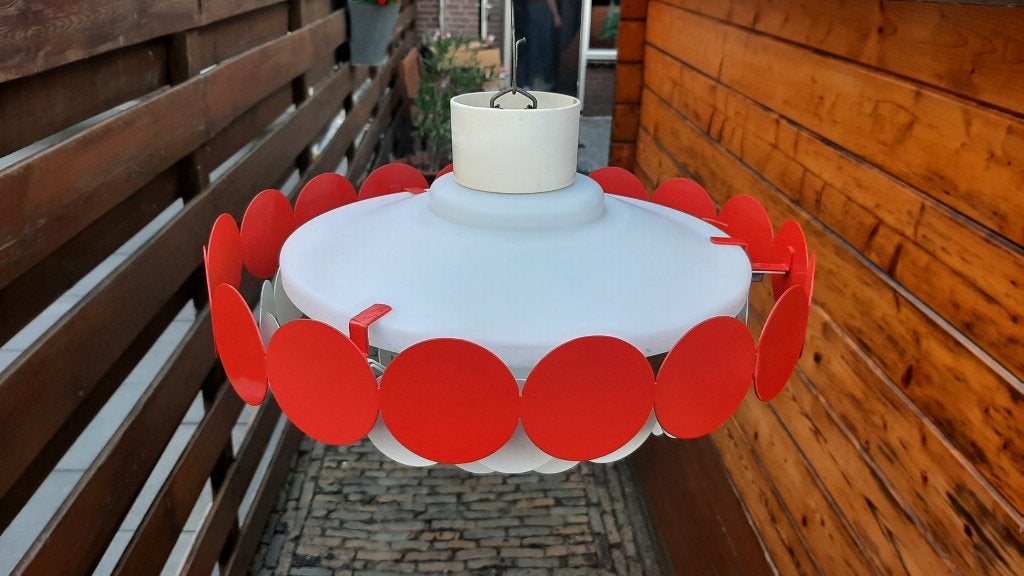 vintage design Doria lamp plafondlamp begin 60er jaren, Gebruikt, Design, Glas, Overige kleuren