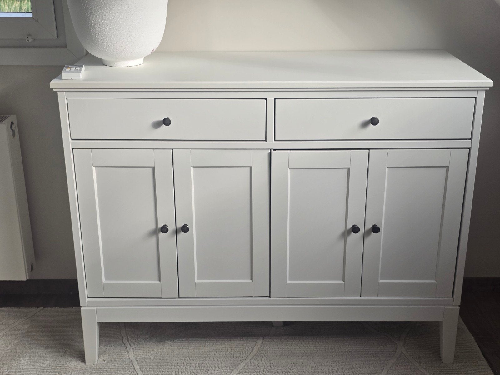 Wit dressoir met lades en deuren - 123,5x94,5x50 cm, Huis en Inrichting, Kasten | Dressoirs, Ophalen, Gebruikt, Modern, Overige houtsoorten