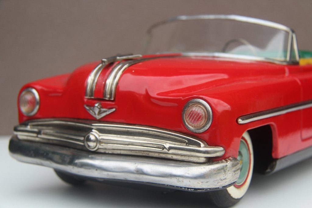 Grote 36 cm.blikken Ichiko Pontiac convertible 1953, Antiek en Kunst, Ophalen of Verzenden