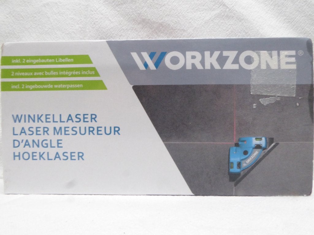 Workzone Hoeklaser met 2 ingebouwde waterpassen, Doe-het-zelf en Verbouw, Ophalen of Verzenden, Nieuw, Overige meters