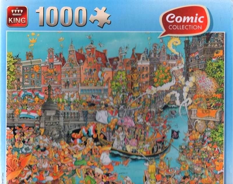 Comic Puzzle # 2 puzzels - zie foto;s, Ophalen of Verzenden, 500 t/m 1500 stukjes, Zo goed als nieuw, Legpuzzel
