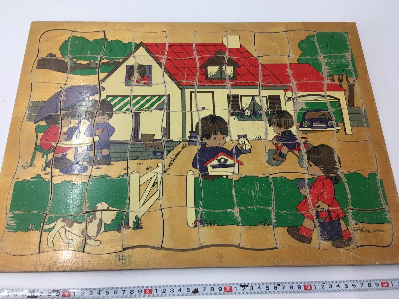 Grote rolf puzzel in frame, Kinderen en Baby's, 2 tot 4 jaar, Gebruikt, 10 tot 50 stukjes, Ophalen of Verzenden
