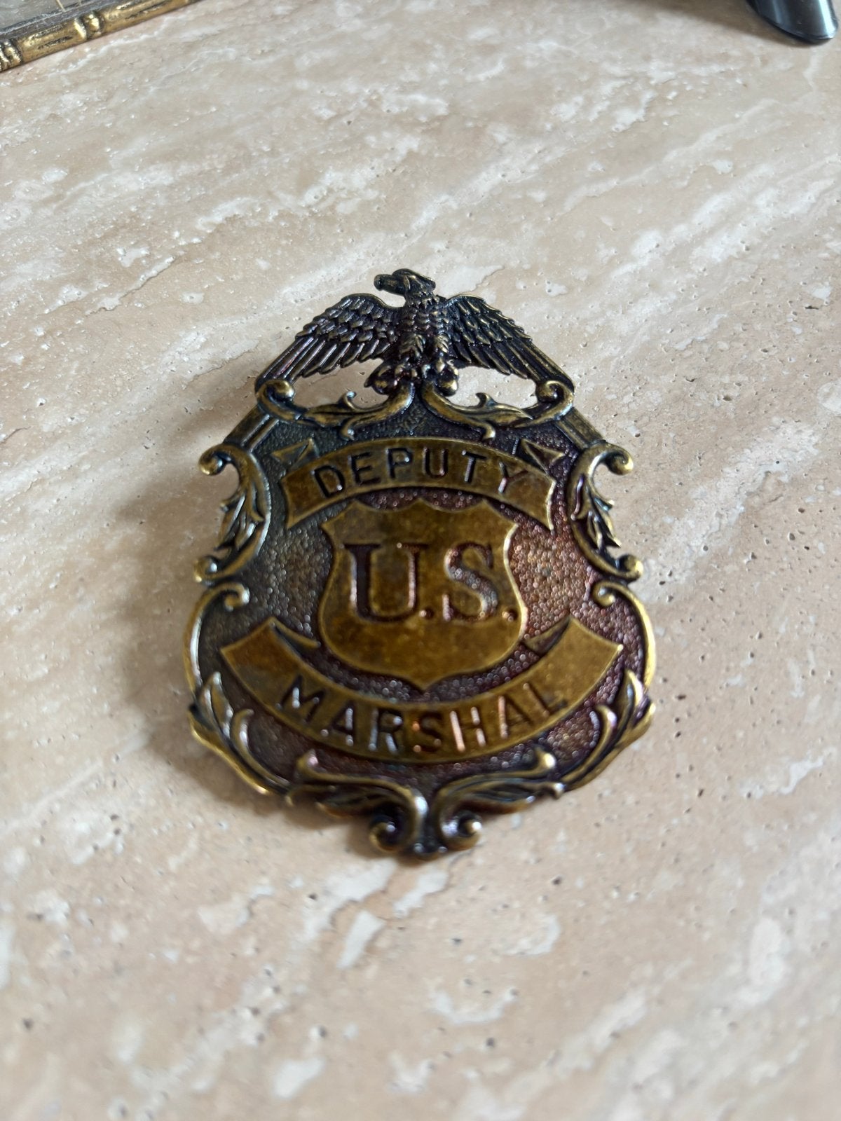 Vintage Deputy U.S. Marshal badge, Ophalen, Gebruikt