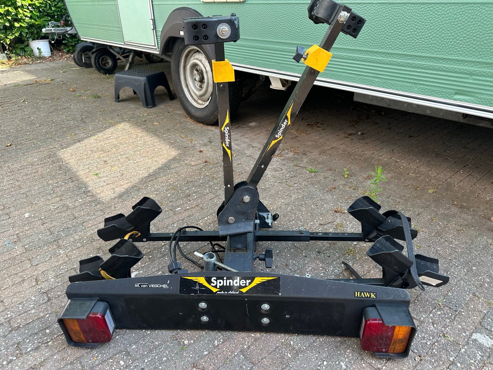Spinder Hawk fietsendrager - Gebruikt, tegen aannemelijk bod, Ophalen, 2 fietsen, Gebruikt, Trekhaakdrager