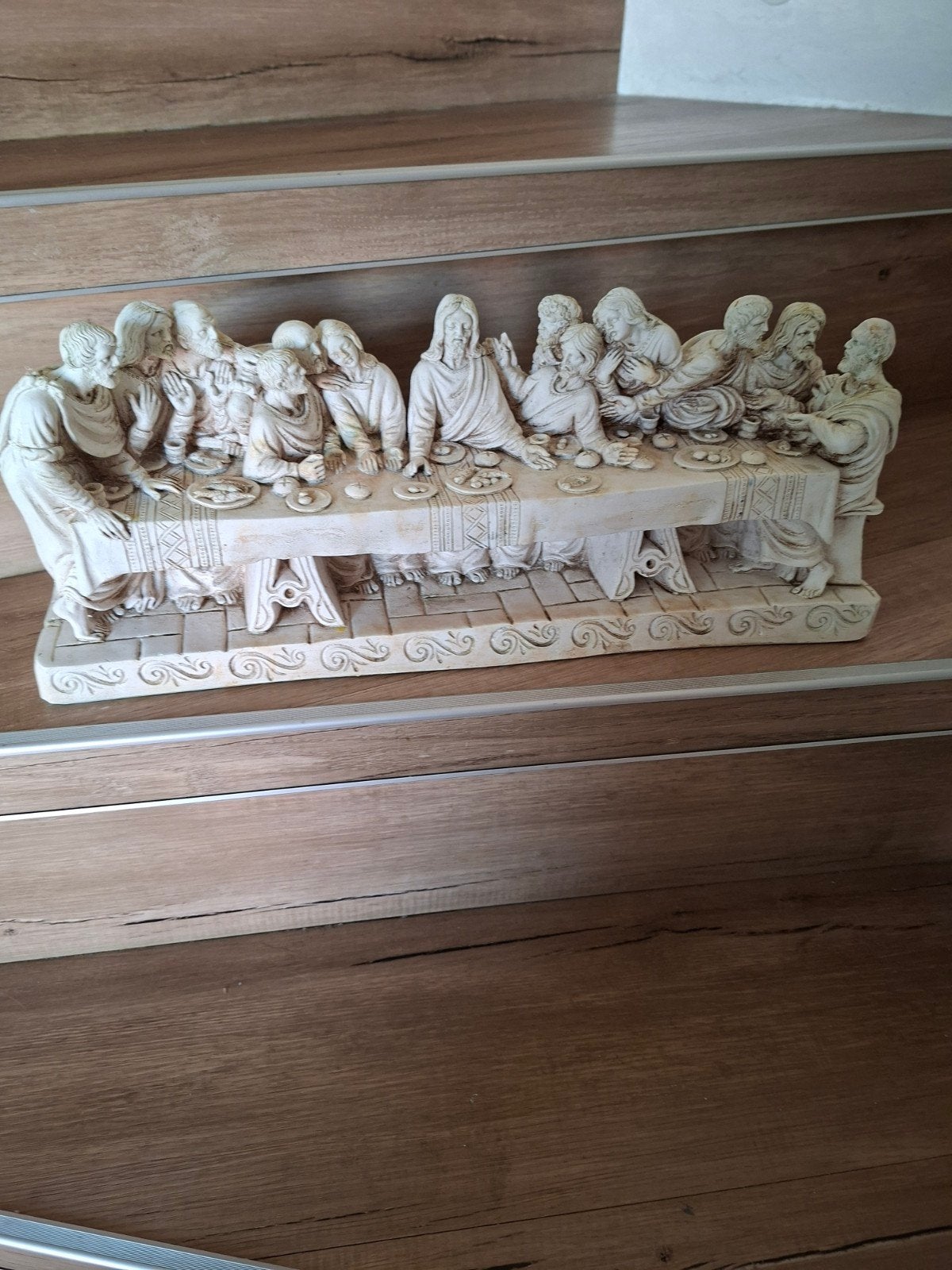 Het Laatste Avondmaal Beeld - Religieuze Decoratie, Antiek en Kunst, Ophalen, Handgemaakt, 20 - 50 cm, Steen of Keramiek