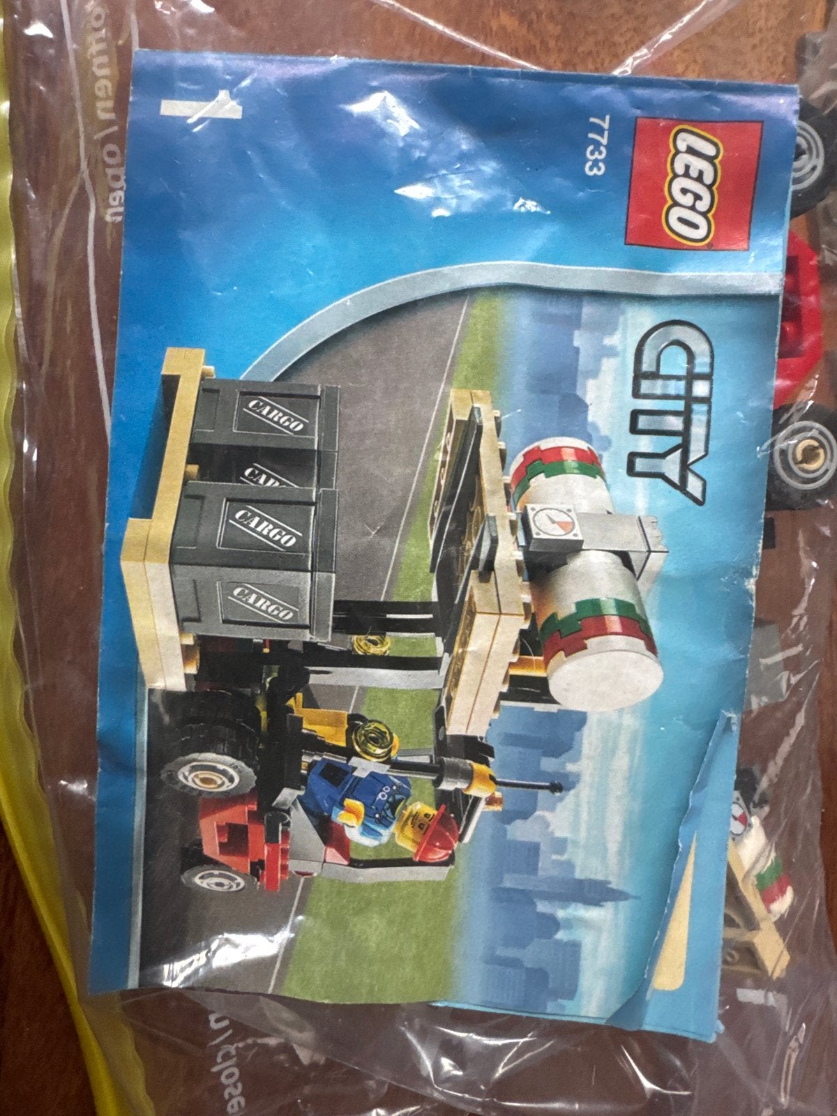 Lego City 7733 Vrachtwagen en Vorkheftruck, Lego, Ophalen of Verzenden, Complete set, Inclusief instructies