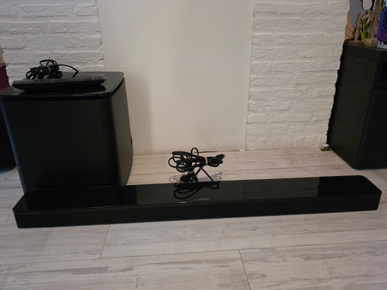 Bose Soundtouch 300 Soundbar met Bass Module 700 Subwoofer, Soundbar, 70 watt of meer, Zo goed als nieuw, Overige spelers