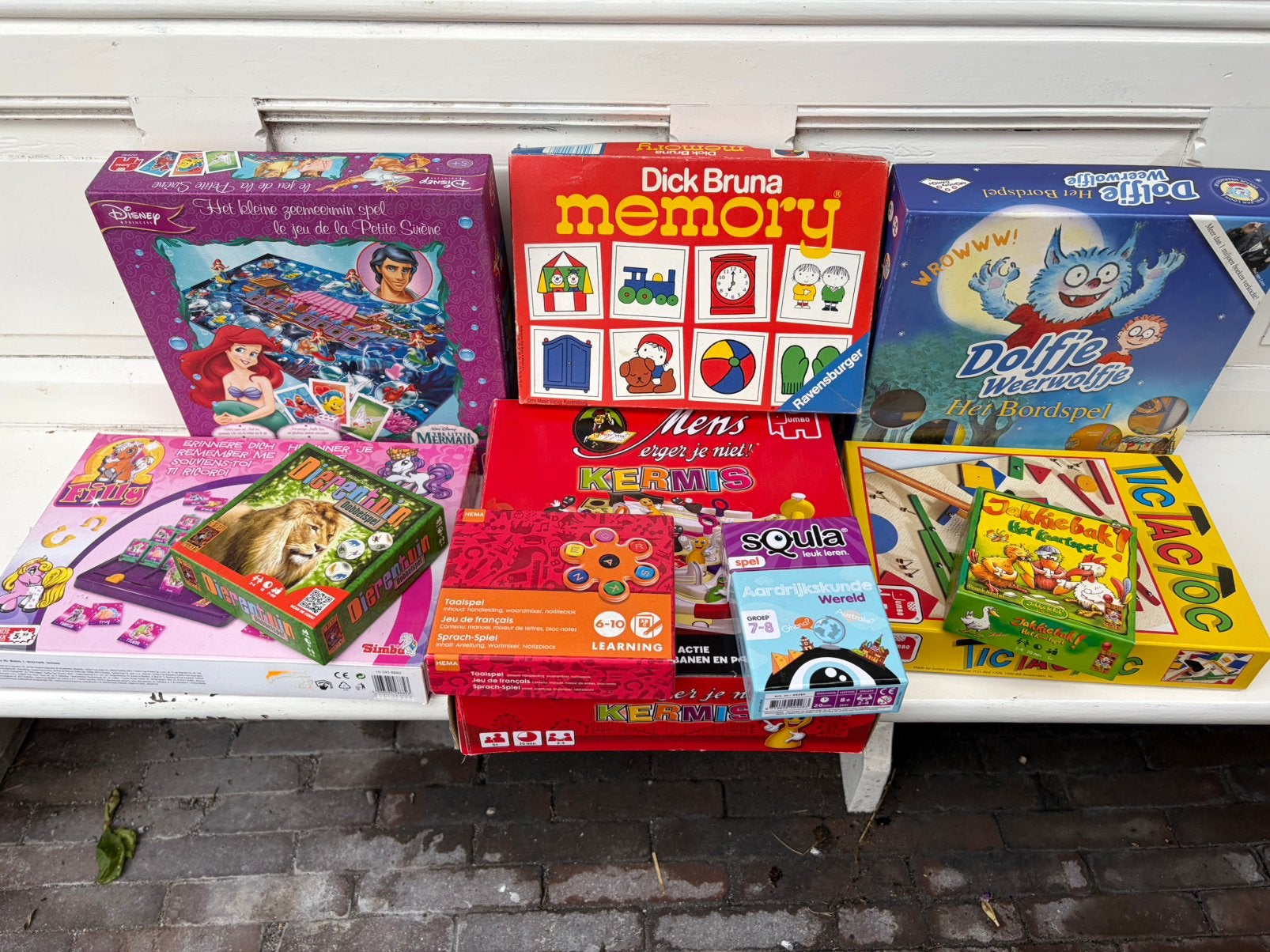 Diverse spellen; bordspellen, kaartspellen, Vijf spelers of meer, Ophalen, Gebruikt