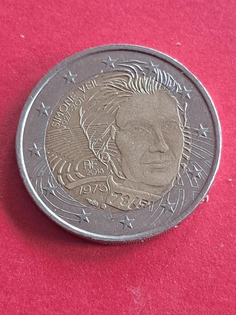 2018 Frankrijk 2 euro Simone Veil, Postzegels en Munten, Munten | Europa | Euromunten, Verzenden, Frankrijk, 2 euro, Losse munt