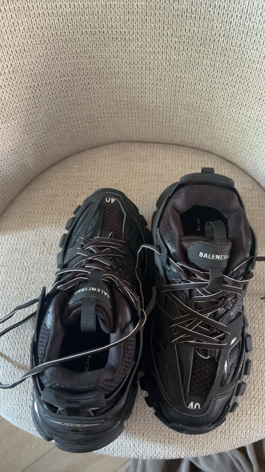 Balenciaga Track Sneakers Zwart Maat 40, Ophalen, Zo goed als nieuw, Zwart, Sneakers of Gympen