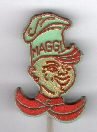 Maggi specerijen plastic speldje ( P_152), Verzamelen, Verzenden, Zo goed als nieuw, Merk, Speldje of Pin