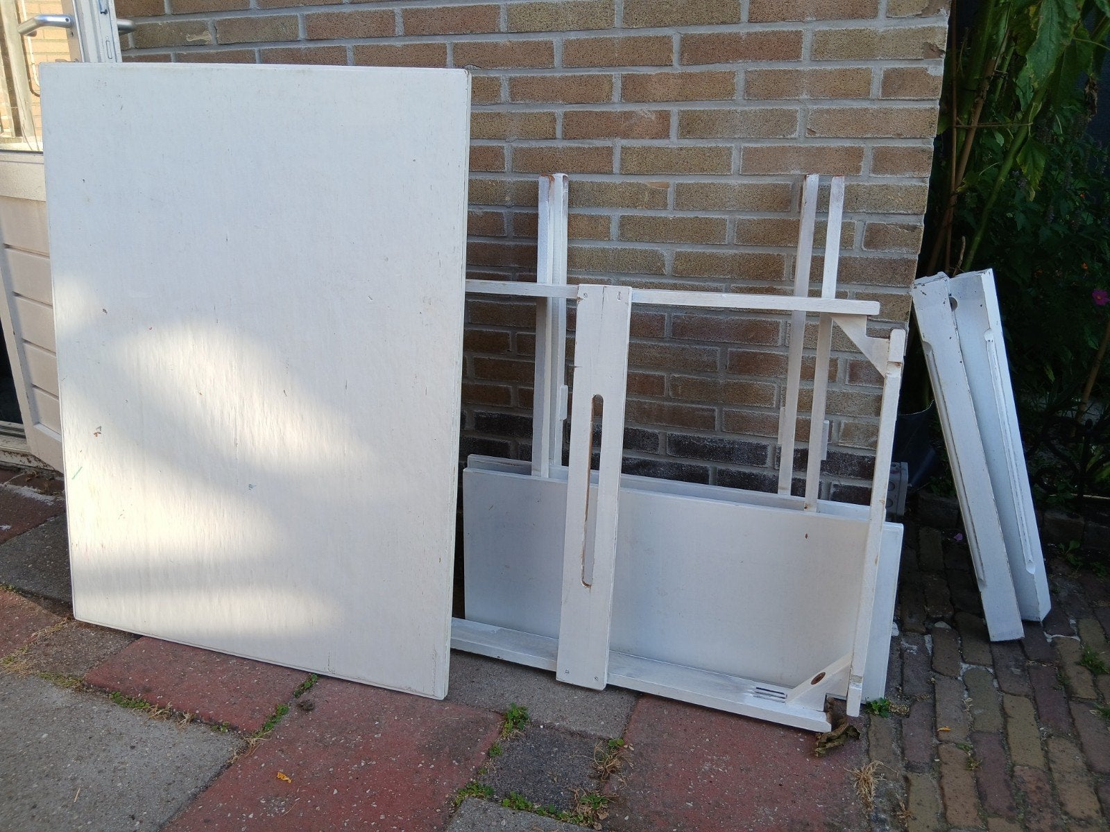 Tafel met twee uitschuifbare panelen, Ophalen, Gebruikt, 100 tot 150 cm, 50 tot 100 cm