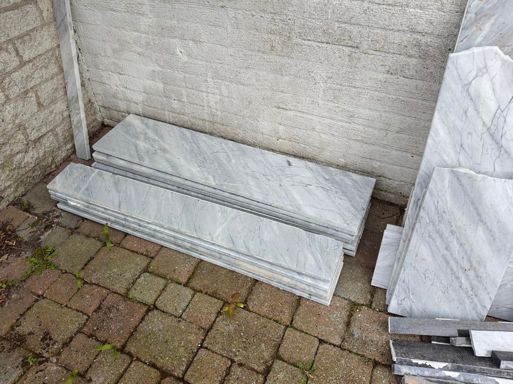 Natuursteen platen en reststukken - Diverse afmetingen, Ophalen, Gebruikt, Overige typen, Natuursteen