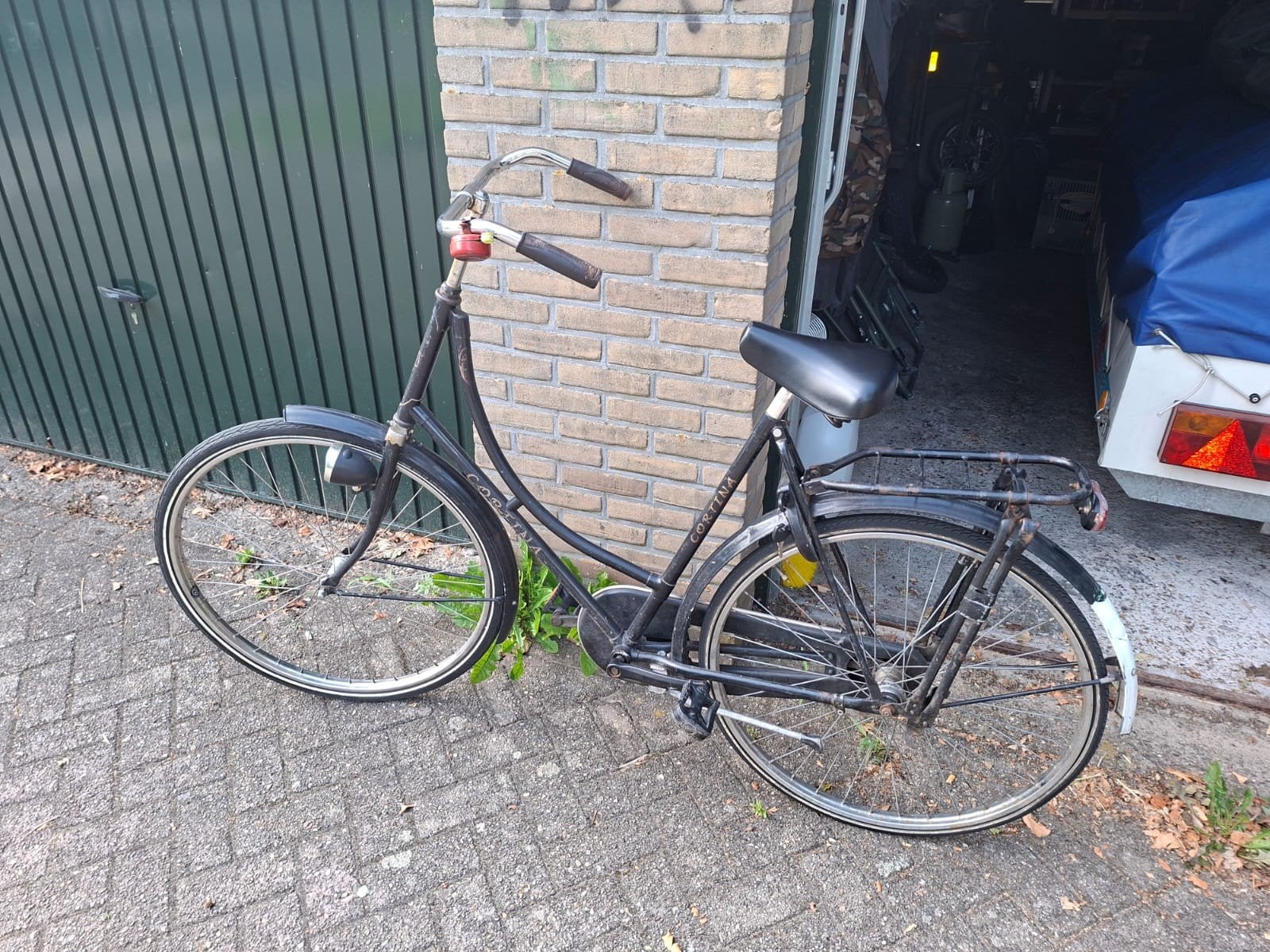mooie stationsfiets, Fietsen en Brommers, Ophalen, Terugtraprem, Gebruikt, Cortina