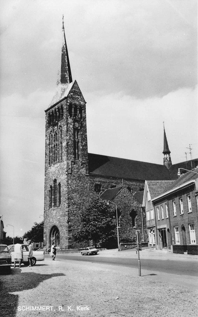 672 Schimmert  - R.K. Kerk, Ophalen of Verzenden, 1940 tot 1960, Ongelopen, Noord-Brabant