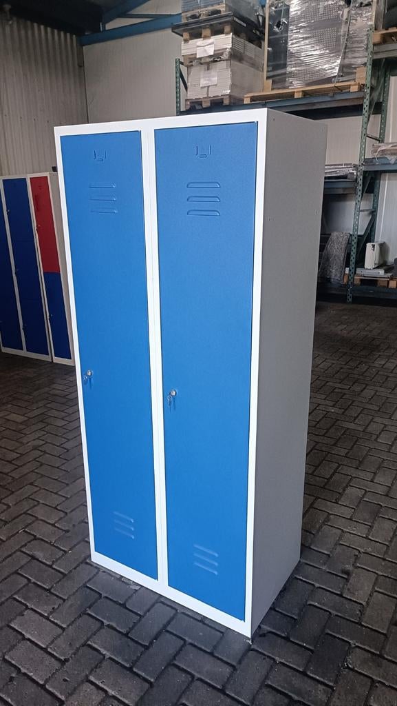 Metalen 2 deurslockerkast, R, Metalen 2 deurslockerkast, Ophalen of Verzenden, Zo goed als nieuw