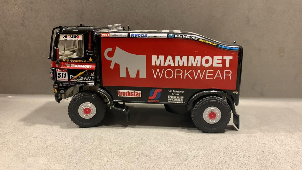 WSI mammoet Ginaf dakar truck, Hobby en Vrije tijd, Modelauto's | 1:50, Ophalen of Verzenden, Zo goed als nieuw, Bus of Vrachtwagen