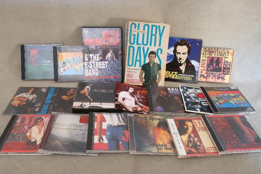 Verzameling boek en cd's Bruce Springsteen, Ophalen of Verzenden, Gebruikt, Poprock