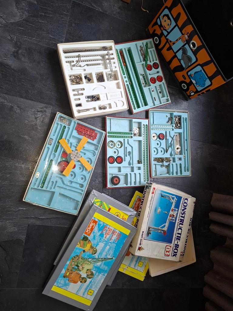 Vintage Temsi Constructie Speelgoed, Kinderen en Baby's, Speelgoed | Bouwstenen, Gebruikt, Verzenden