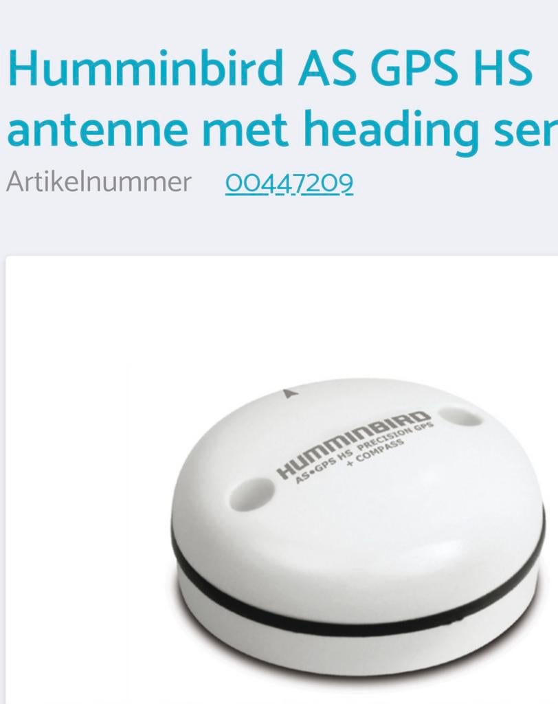 Gezocht! Humminbird heading sensor, Watersport en Boten, Ophalen of Verzenden, Gebruikt