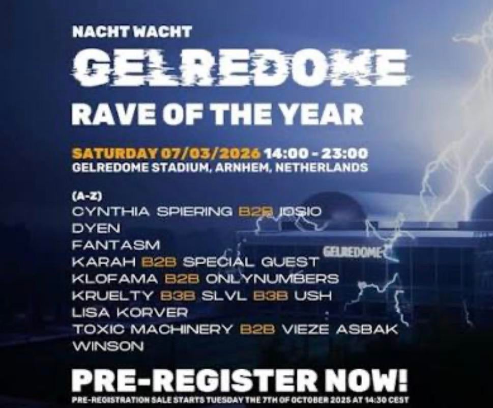 2x Rave of the year Gelredome tickets, Twee personen