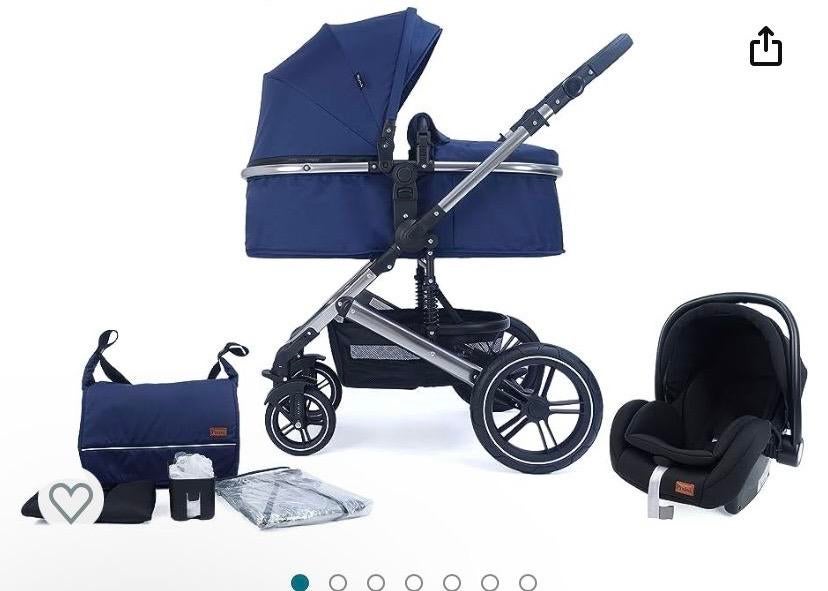 Pixini Neyla 3 in 1 Kinderwagen - Zo Goed Als Nieuw!, Kinderen en Baby's, Kinderwagens en Combinaties, Zo goed als nieuw, Combiwagen