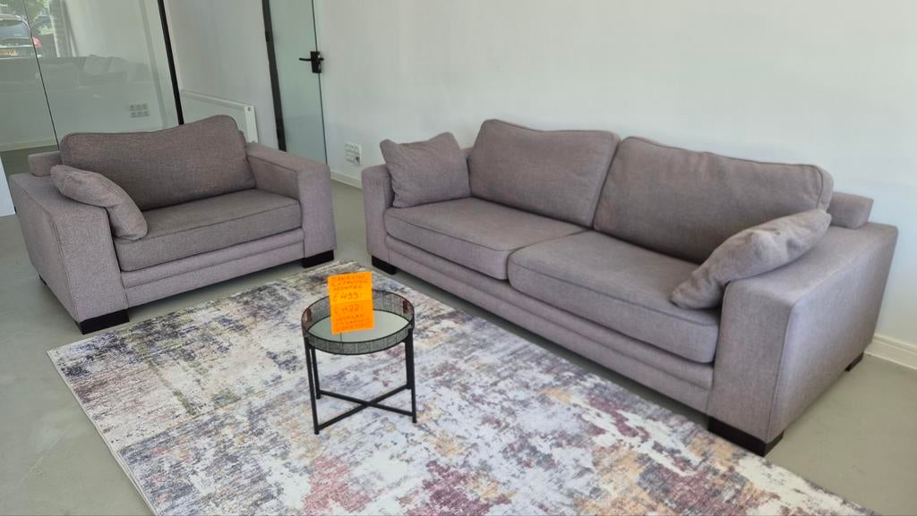 Refurbished bank MONTEL  2-ZITS + loveseat, Ophalen, Zo goed als nieuw, 75 tot 100 cm, Minder dan 150 cm