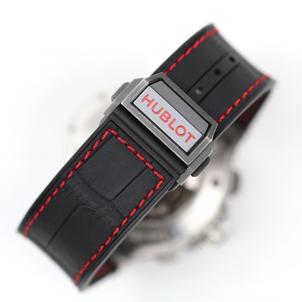 Hublot Big Bang Ceramic bezel 44 (Goed/ 2010), Overige merken, Staal, Polshorloge, Ophalen of Verzenden