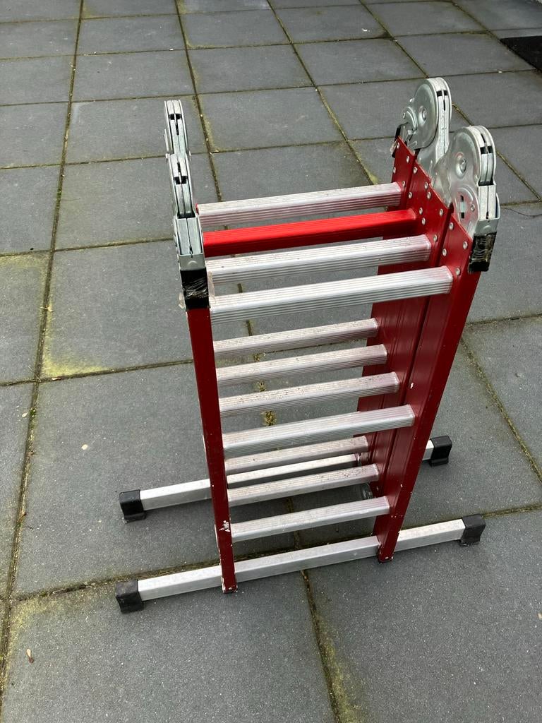 Altrex Varitrex Comfort 4x3  - Vouwladder, Doe-het-zelf en Verbouw, Ladders en Trappen, Gebruikt, Ladder, 2 tot 4 meter, Opvouwbaar of Inschuifbaar