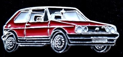 Volkswagen Golf GTI pin- rood gelakt, Ophalen of Verzenden, Nieuw, Transport, Speldje of Pin