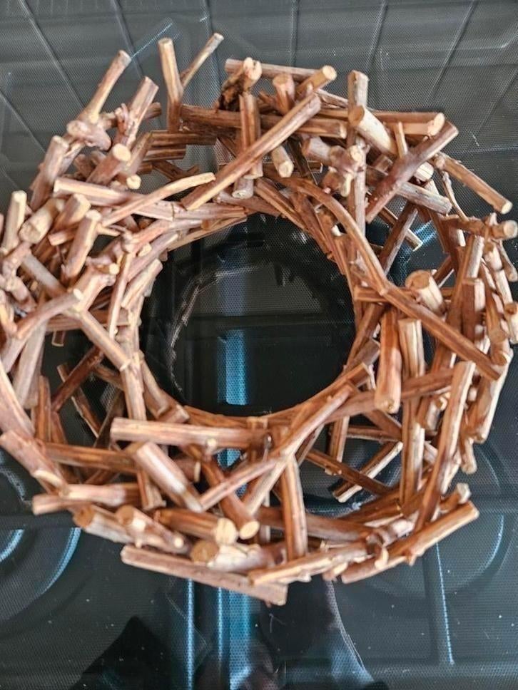 Houten standaard met 4 openingen voor decoratie of plantjes, Huis en Inrichting, Woonaccessoires | Kransen, Ophalen of Verzenden