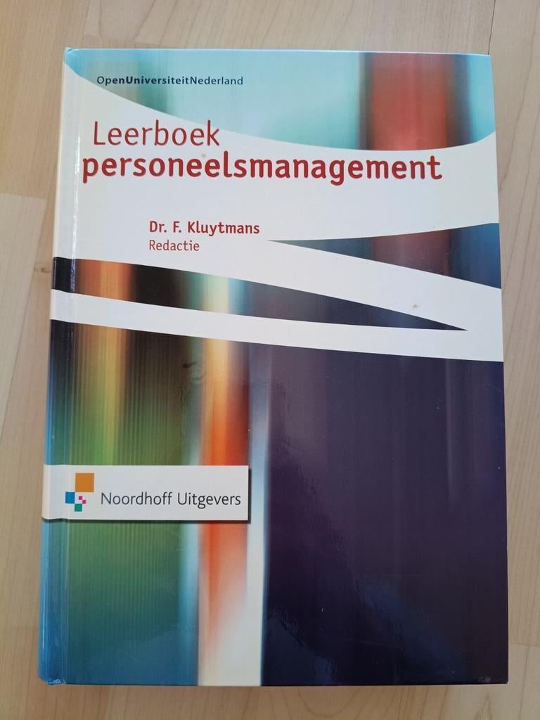 Leerboek personeelsmanagement, Boeken, Ophalen of Verzenden, Zo goed als nieuw