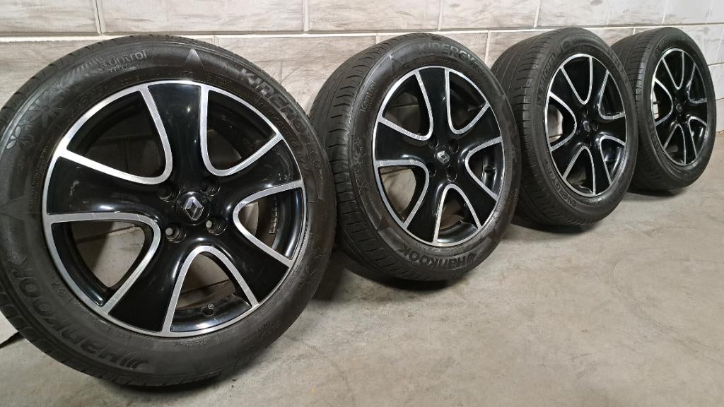 Bi-color velgen Clio Captur Zoe Dokker Sandero 195/55/16, Gebruikt, 16 inch, Banden en Velgen, Ophalen of Verzenden