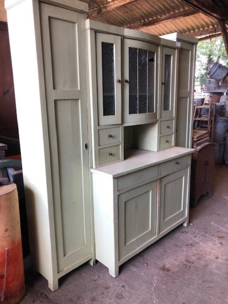 Dressoirkast 3-delig / Kast / Brocante / Antiek / Curiosa, Ophalen, Gebruikt, Met deur(en), 150 tot 200 cm