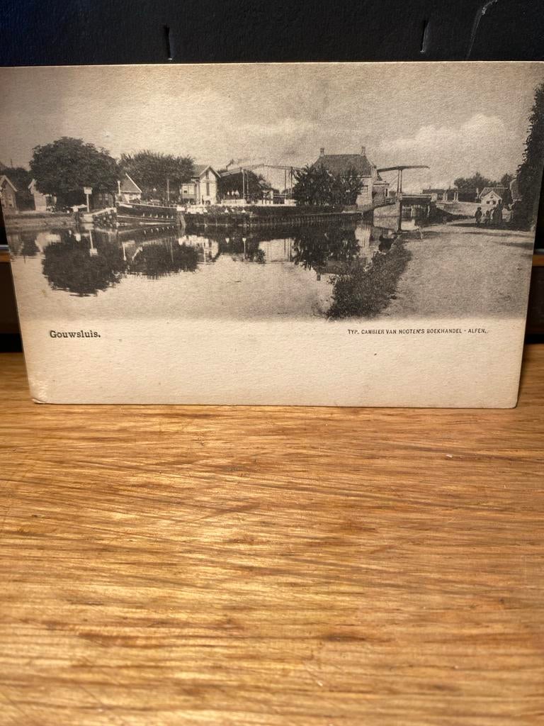 Oude Ansichtkaart Gouwsluis Alfen, Ophalen of Verzenden, Voor 1920, Ongelopen, Zuid-Holland