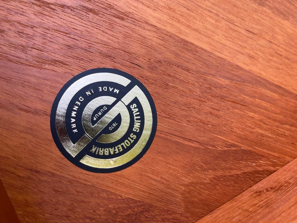 Danish Design Teakwood Teakhout bijzettafeltje, Minder dan 55 cm, Gebruikt, Rond, Deens Danish