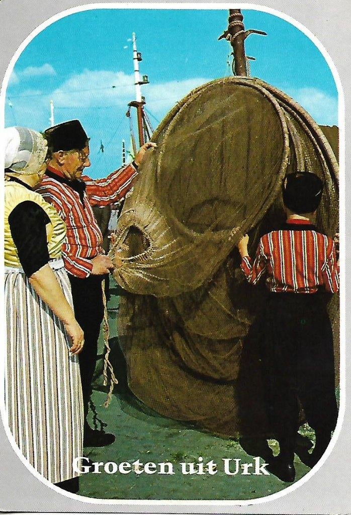 Urk- -Visnet inspectie., Ophalen of Verzenden, 1980 tot heden, Gelopen, Flevoland