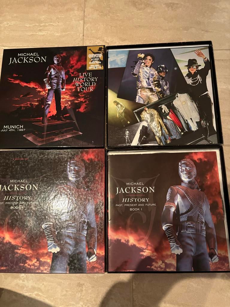 Michael Jackson Vinyl - History & Live Tour, Ophalen of Verzenden, Zo goed als nieuw, 12 inch, Poprock