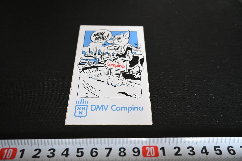 sticker strip DMV CAMPINA koe  melk *, Verzamelen, Stickers, Zo goed als nieuw, Ophalen