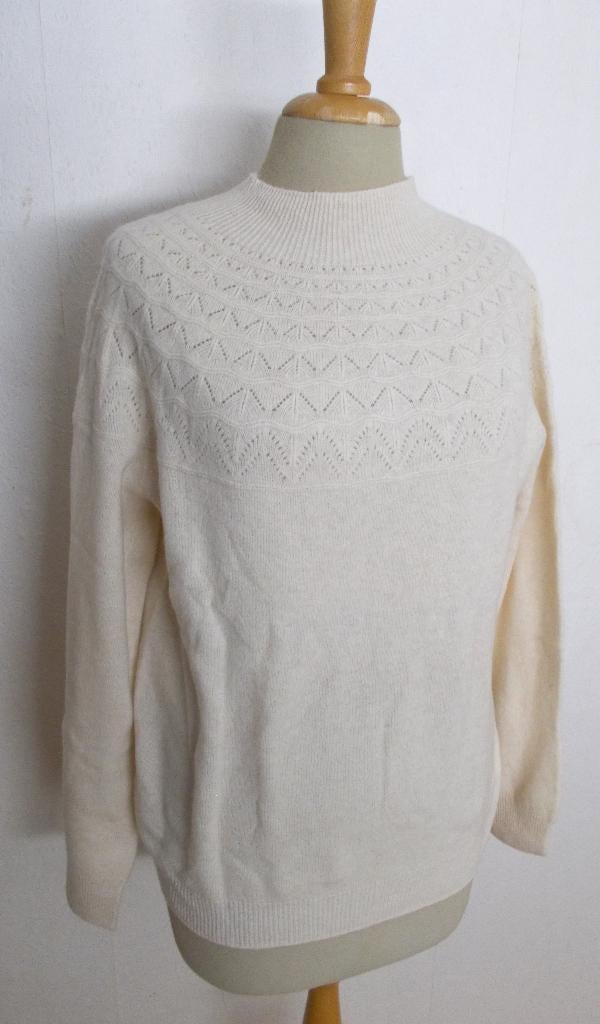 Beige Noorse look 100% wollen soepele/dunne zachte trui! XL, Ophalen of Verzenden, Nieuw, Maat 46/48 (XL) of groter, Beige