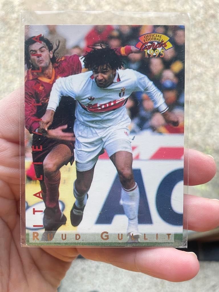 Ruud Gullit Panini Card 1995 - AC Milan, Ophalen of Verzenden, Gebruikt, Buitenlandse clubs, Spelerskaart