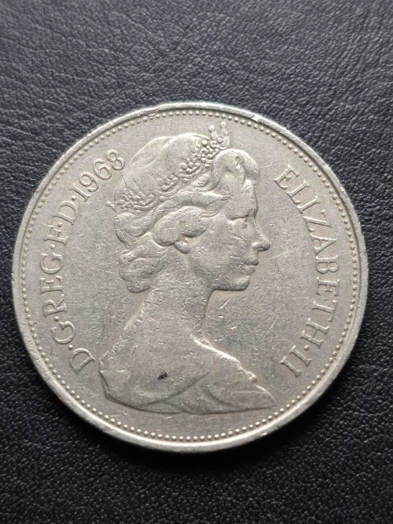 1968 Britse 10 Pence, Ophalen of Verzenden, Overige landen, Losse munt