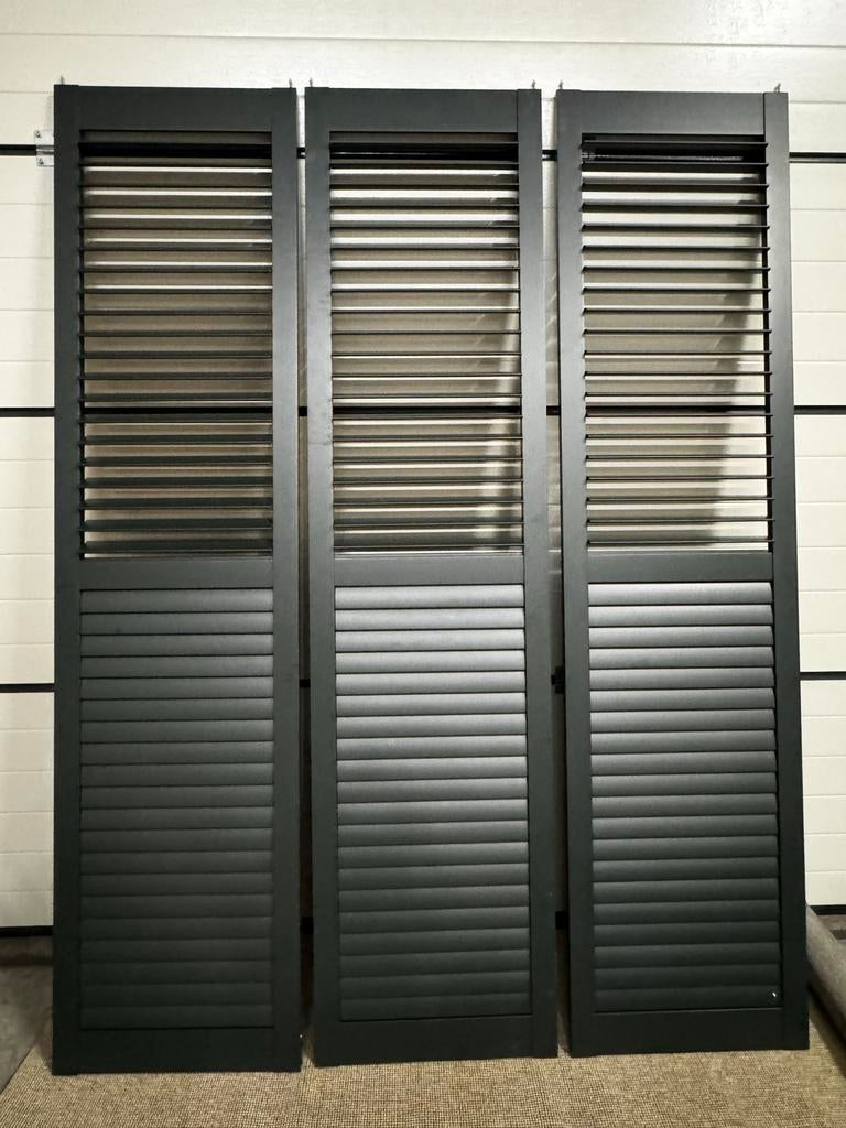 Shutterpanelen  (Jasno) zwart 3 stuks, Ophalen, Minder dan 100 cm, Zo goed als nieuw, Grijs