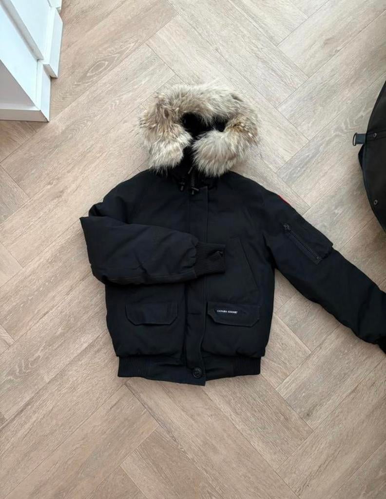 canada goose jas, Ophalen of Verzenden, Zo goed als nieuw, Maat 46 (S) of kleiner, Zwart