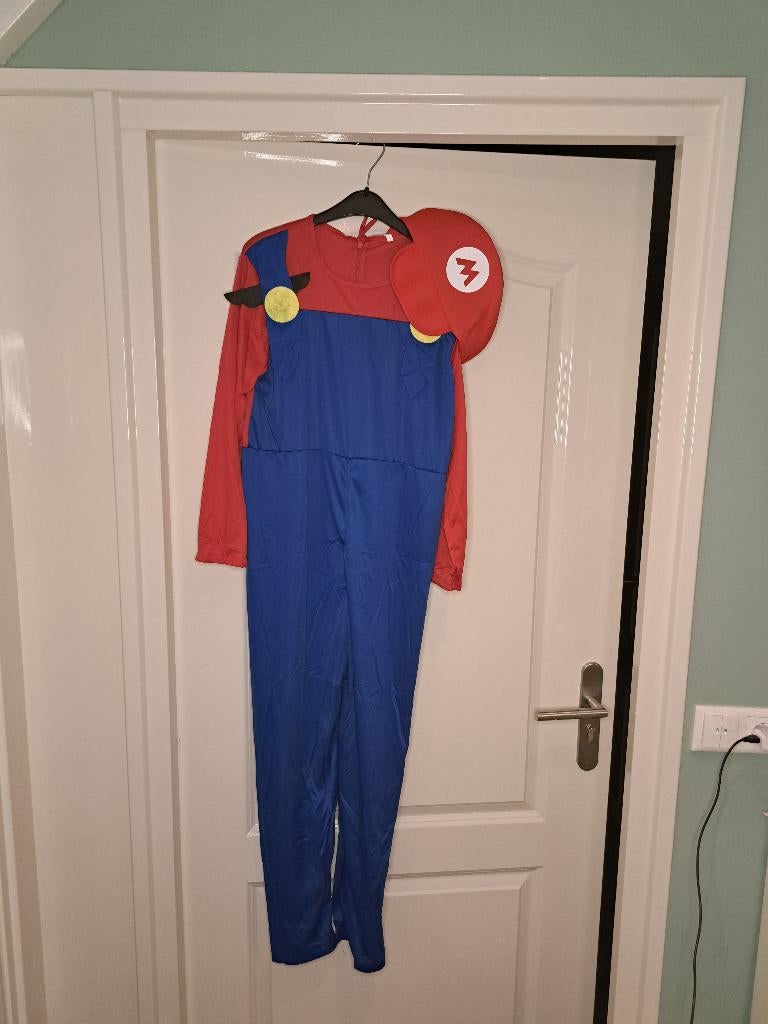 Mario verkleedpak S tm XL, Carnaval, Ophalen of Verzenden, Mario, Kleding