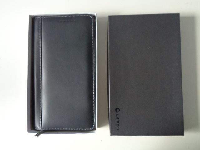 5194-15-1 : reisportefeuille - travel wallet - zwart leer, Ophalen of Verzenden, Nieuw, Zwart, Leer
