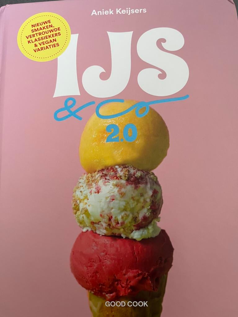 IJs & Co Aniek Keijsers - Heerlijke Ijsrecepten!, Boeken, Vegetarisch, Ophalen of Verzenden, Zo goed als nieuw, Taart, Gebak en Desserts