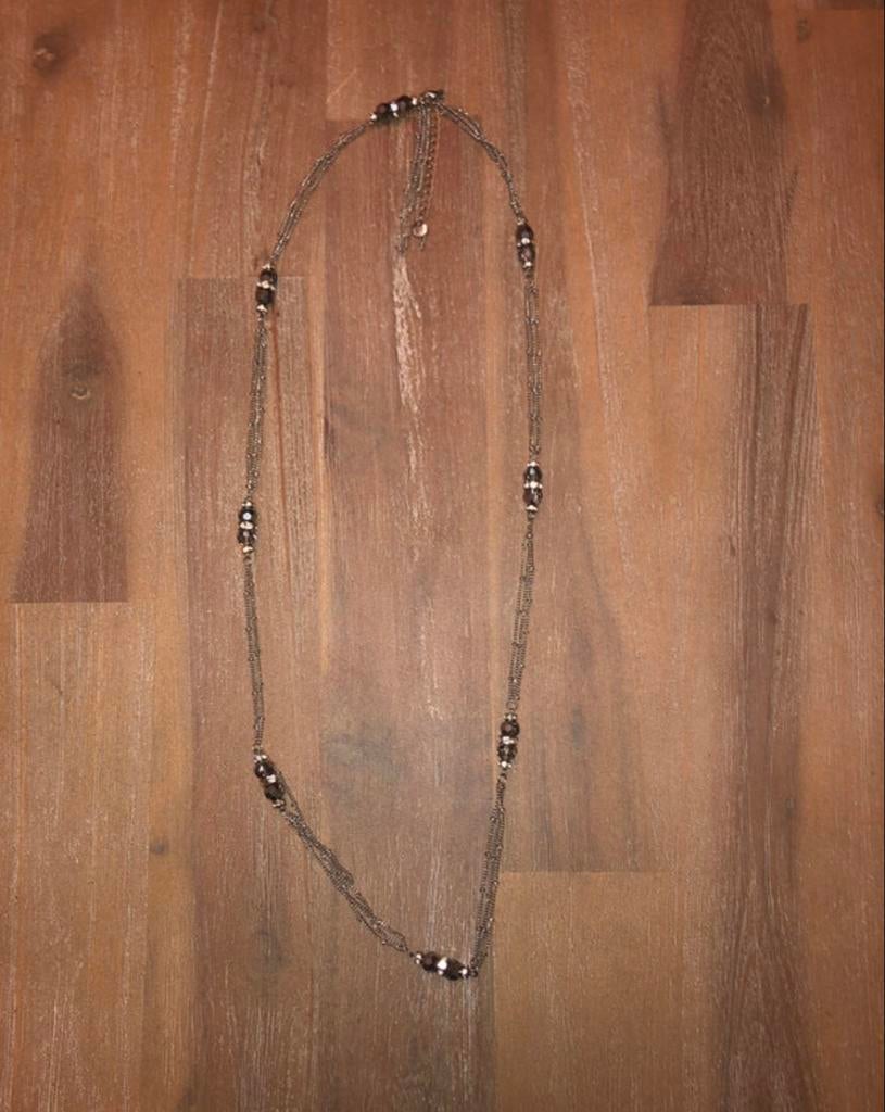 Zilverkleurige ketting, Ophalen of Verzenden, Zo goed als nieuw, Zilver, Zilver